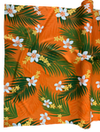 tropical printed with gold glitter on polyester #27