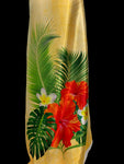 Tropical printed sheen polyester #1