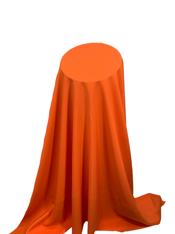 Plain orange polyester